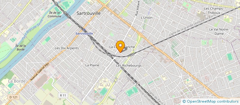 localisation de l'entreprise MADAME FLORIANE BLEIN  SARTROUVILLE