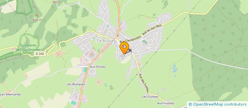 localisation de l'entreprise MADAME FLORIANE BONGEOT  LE RUSSEY