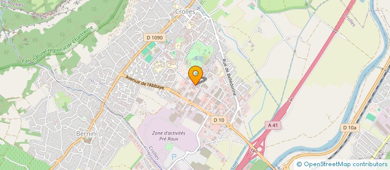 localisation de l'entreprise MADAME FLORIANE CALZETTA  CROLLES