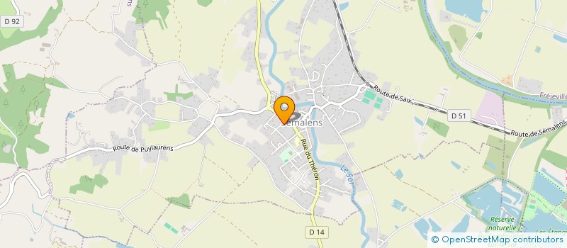 localisation de l'entreprise MADAME FLORIANE CARLES  SEMALENS