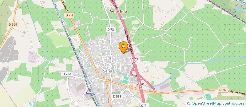 localisation de l'entreprise MADAME FLORIANE CECCHINI  SENAS