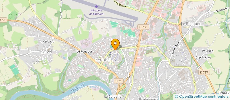 localisation de l'entreprise MADAME FLORIANE CHARLES  LANNION
