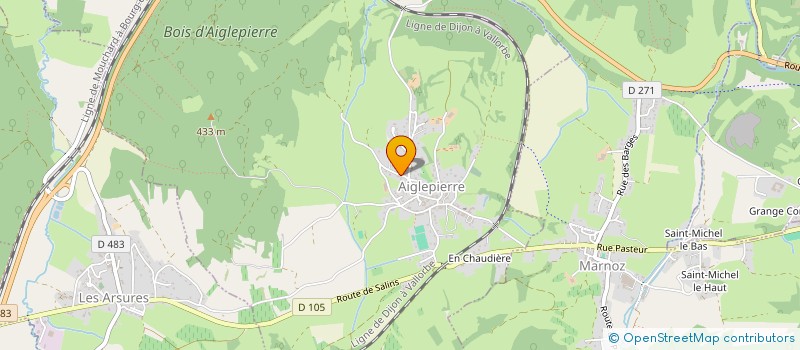 localisation de l'entreprise MADAME FLORIANE CHAUVIN  AIGLEPIERRE