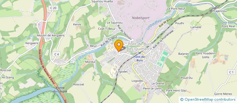 localisation de l'entreprise MADAME FLORIANE COURTEAUX  PONT-DE-BUIS-LES-QUIMERCH