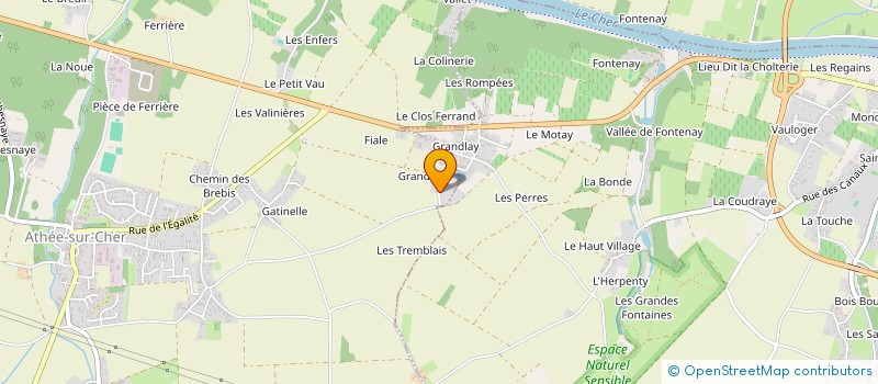 localisation de l'entreprise MADAME FLORIANE COUTON  ESVRES