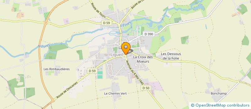 localisation de l'entreprise MADAME FLORIANE CROSNIER  LIGUEIL