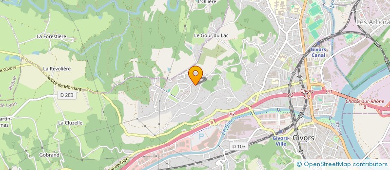 localisation de l'entreprise MADAME FLORIANE D'ANIELLO  GIVORS