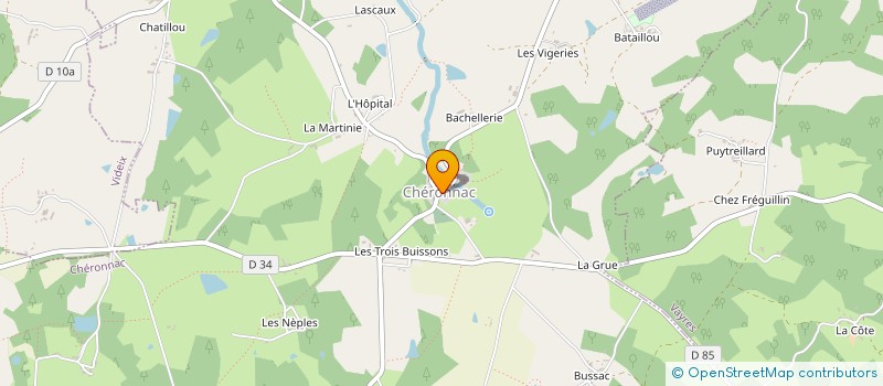 localisation de l'entreprise MADAME FLORIANE DINCQ à CHERONNAC
