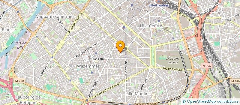 localisation de l'entreprise MADAME FLORIANE DUPONT  LILLE