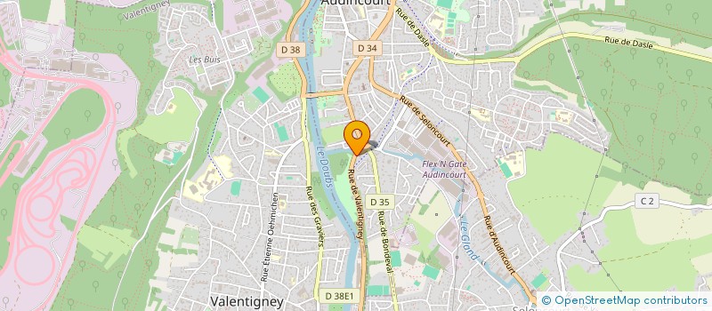 localisation de l'entreprise MADAME FLORIANE FERNANDES  AUDINCOURT