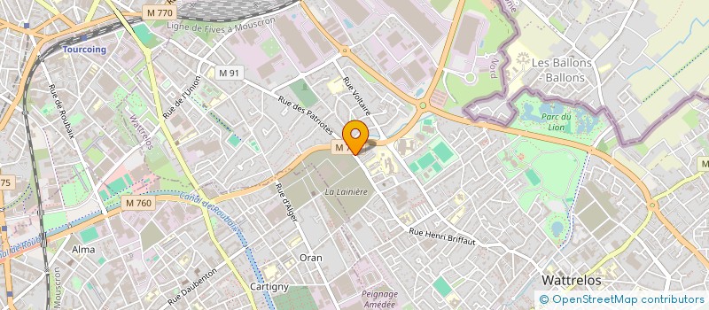 localisation de l'entreprise MADAME FLORIANE FLAHAUT  WATTRELOS