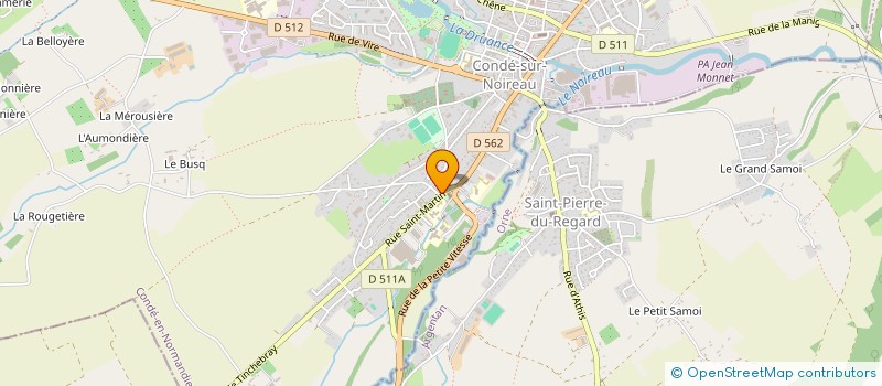 localisation de l'entreprise MADAME FLORIANE FREBOURG--DORANGE  CONDE-EN-NORMANDIE