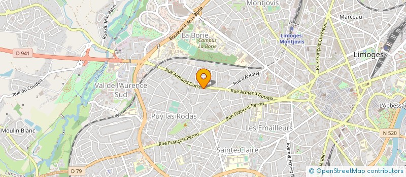 localisation de l'entreprise MADAME FLORIANE FREJEFOND à LIMOGES