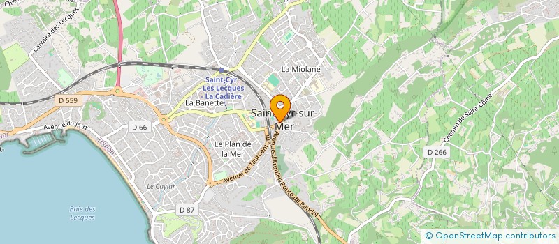 localisation de l'entreprise MADAME FLORIANE GAUTHIER  SAINT-CYR-SUR-MER