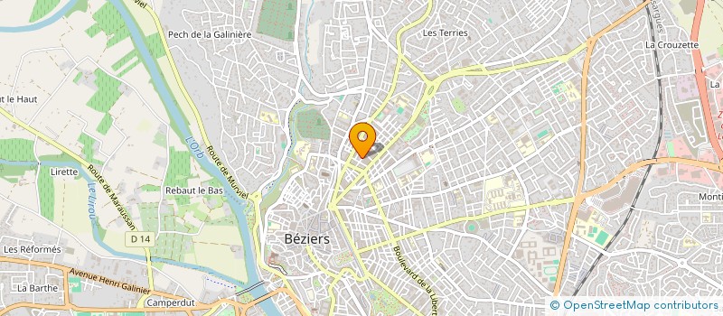 localisation de l'entreprise MADAME FLORIANE HENRY  BEZIERS