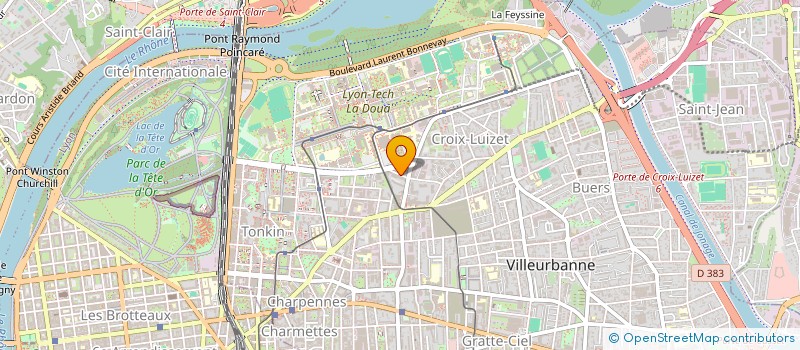 localisation de l'entreprise MADAME FLORIANE HIVERT  VILLEURBANNE