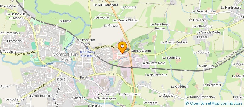 localisation de l'entreprise MADAME FLORIANE HUE  MONTFORT-SUR-MEU