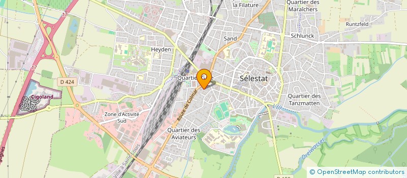 localisation de l'entreprise MADAME FLORIANE JACQUOT  SELESTAT