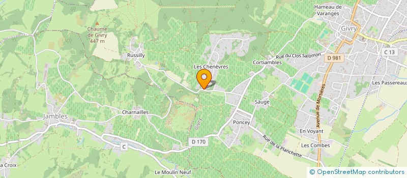 localisation de l'entreprise MADAME FLORIANE JOBLOT à GIVRY