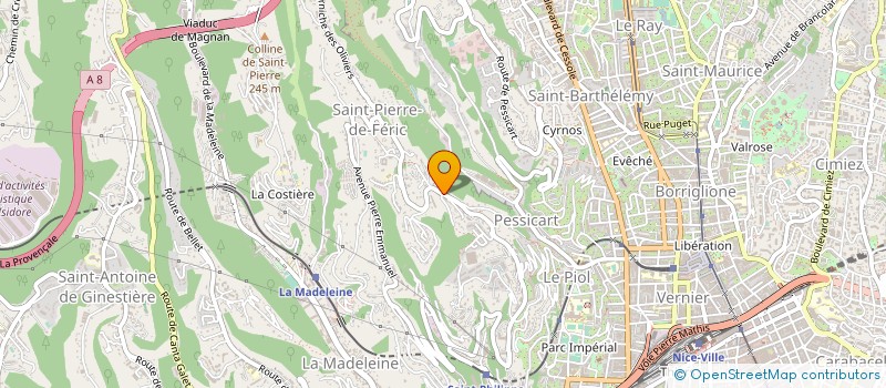 localisation de l'entreprise MADAME FLORIANE LADRIERE à NICE