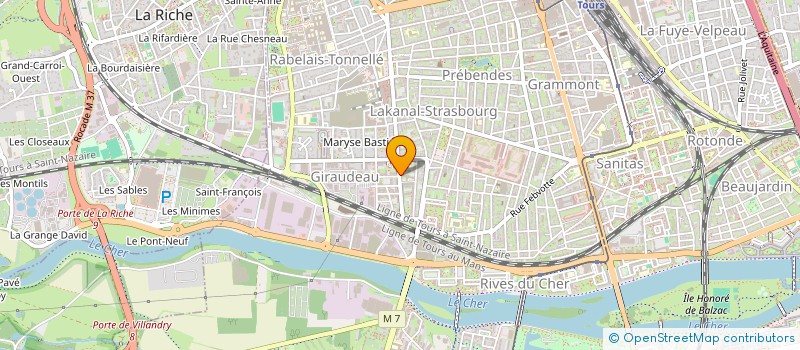 localisation de l'entreprise MADAME FLORIANE LANORT  TOURS