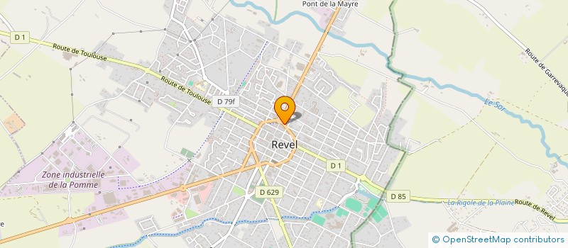 localisation de l'entreprise MADAME FLORIANE LAPORTE  REVEL