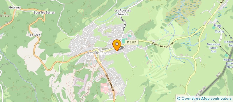 localisation de l'entreprise MADAME FLORIANE LAURENT  LES ROUSSES