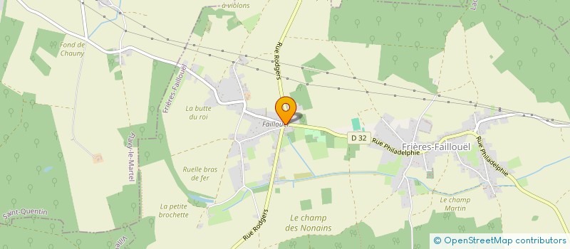 localisation de l'entreprise MADAME FLORIANE LEBRUN à FRIERES-FAILLOUEL