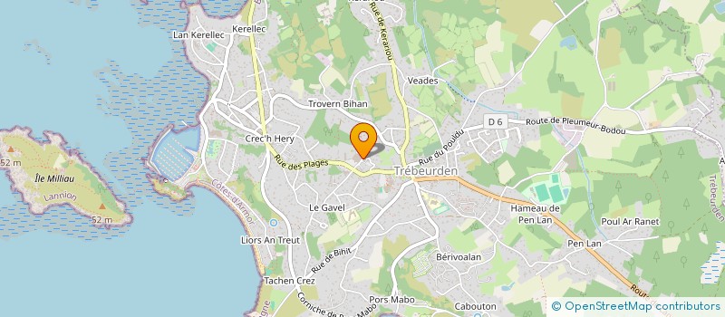 localisation de l'entreprise MADAME FLORIANE LELEU à LANNION
