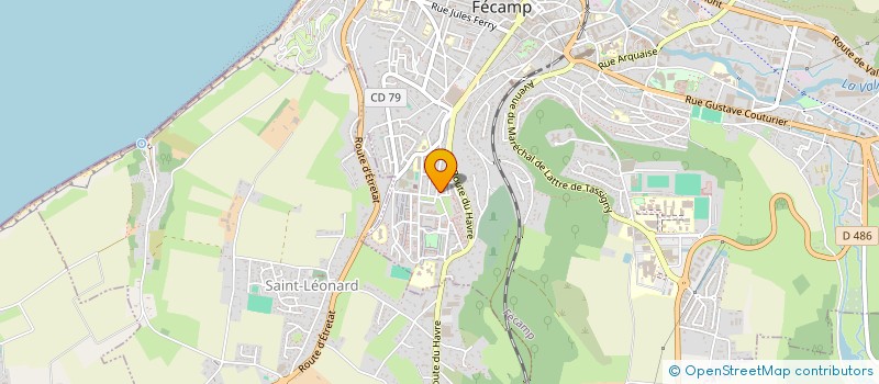 localisation de l'entreprise MADAME FLORIANE LEMESLE  FECAMP