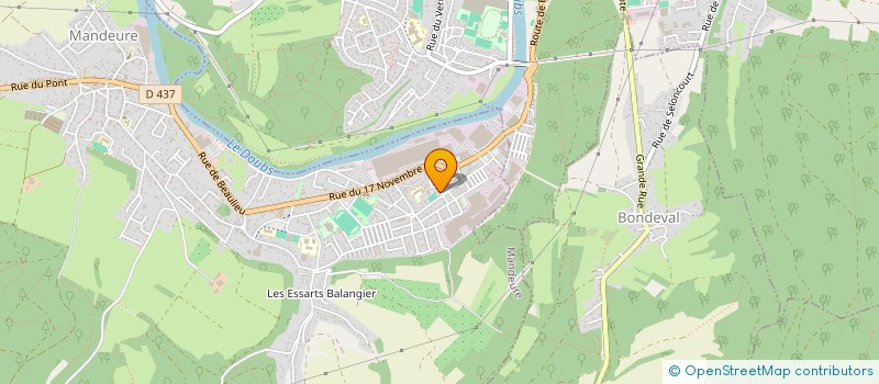 localisation de l'entreprise MADAME FLORIANE LEROUX  MANDEURE