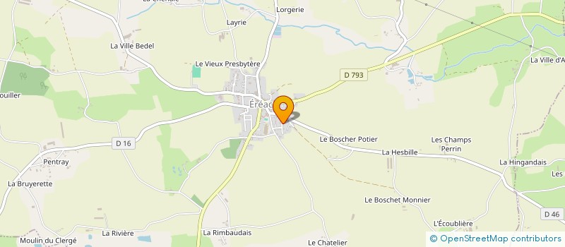 localisation de l'entreprise MADAME FLORIANE LHERMITTE  EREAC