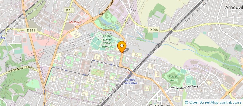 localisation de l'entreprise MADAME FLORIANE LIBALI  SARCELLES