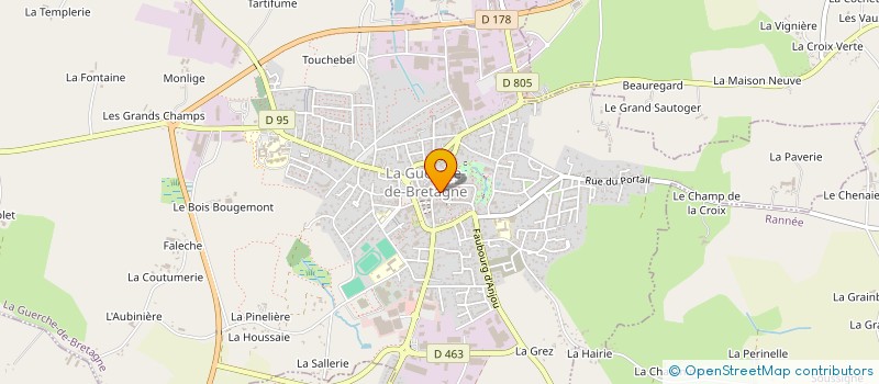 localisation de l'entreprise MADAME FLORIANE LOTON  LA GUERCHE-DE-BRETAGNE