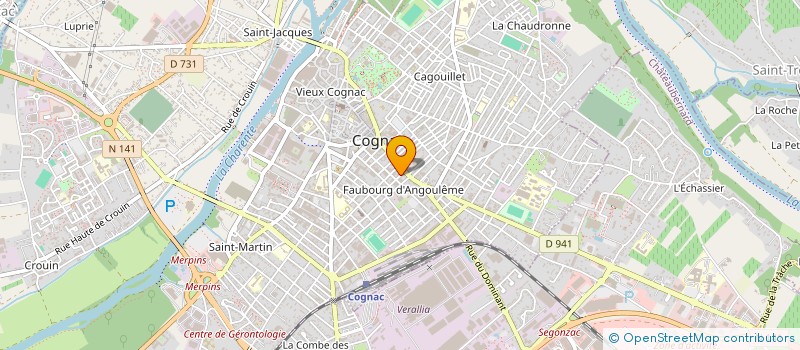 localisation de l'entreprise MADAME FLORIANE MARIE MORACA à COGNAC
