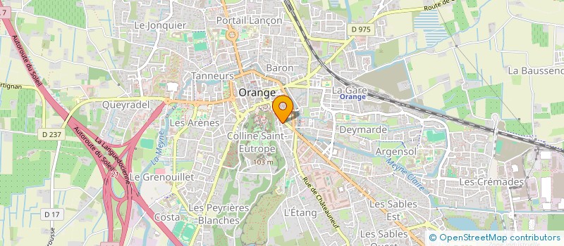 localisation de l'entreprise MADAME FLORIANE MARTIN à ORANGE