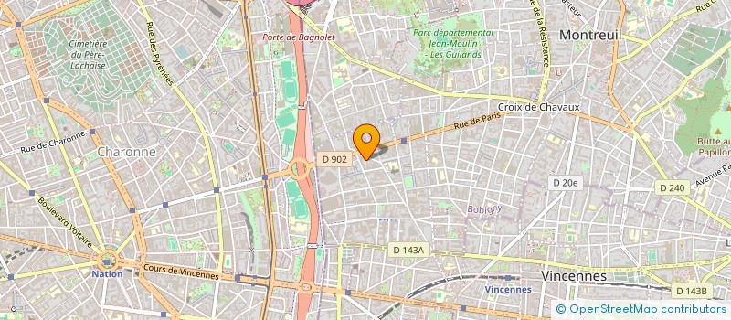 localisation de l'entreprise MADAME FLORIANE MOUNIENGUE à MONTREUIL