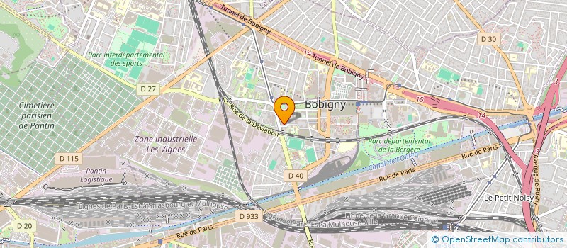 localisation de l'entreprise MADAME FLORIANE RIBEIRO à BOBIGNY