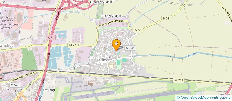 localisation de l'entreprise MADAME FLORIANE RODRIGUES  AULNAT