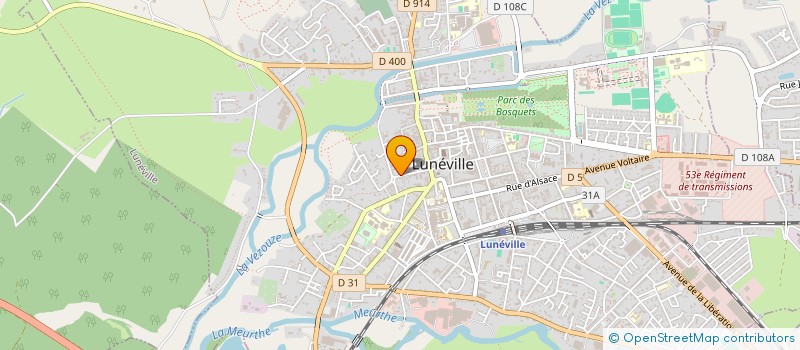 localisation de l'entreprise MADAME FLORIANE STAUFFER  LUNEVILLE