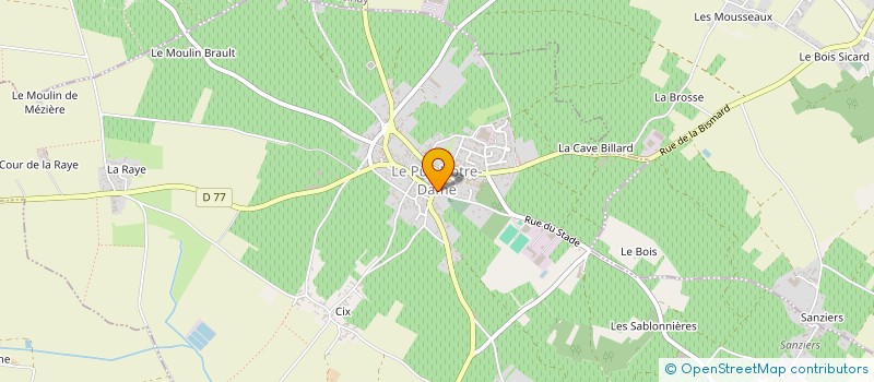 localisation de l'entreprise MADAME FLORIANE TIXIER  LE PUY-NOTRE-DAME