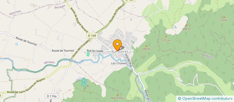 localisation de l'entreprise MADAME FLORIANE ZAMPOLINI  BARBIERES