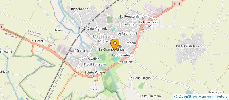 localisation de l'entreprise MADAME FLORICA DULMET à MAUZE-SUR-LE-MIGNON