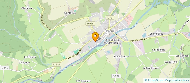 localisation de l'entreprise MADAME FLORICA LATA  EBREUIL