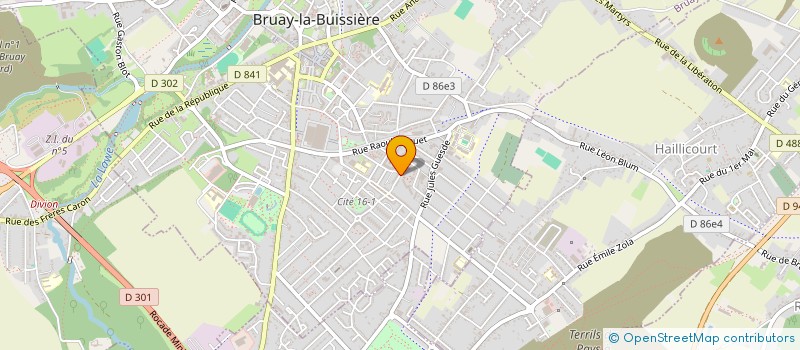 localisation de l'entreprise MADAME FLORIE-ANGE CREPIN à BRUAY-LA-BUISSIERE