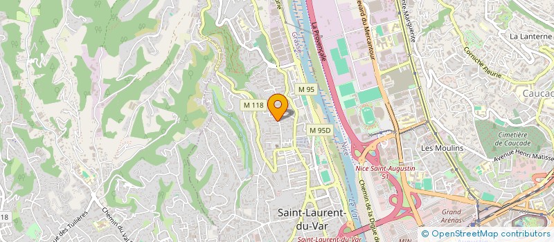 localisation de l'entreprise MADAME FLORIE-ANNE PEAINCHAU à SAINT-LAURENT-DU-VAR