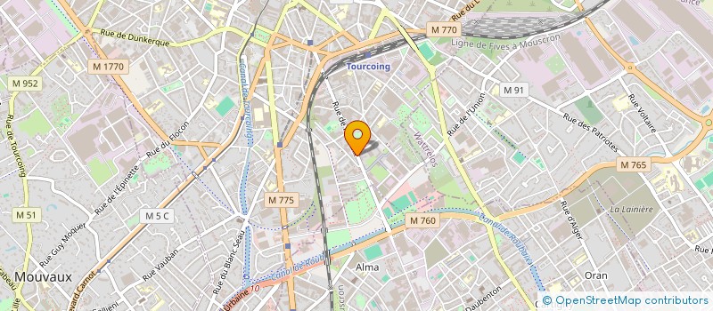 localisation de l'entreprise MADAME FLORIE-ANNETTE MATHIAS  TOURCOING