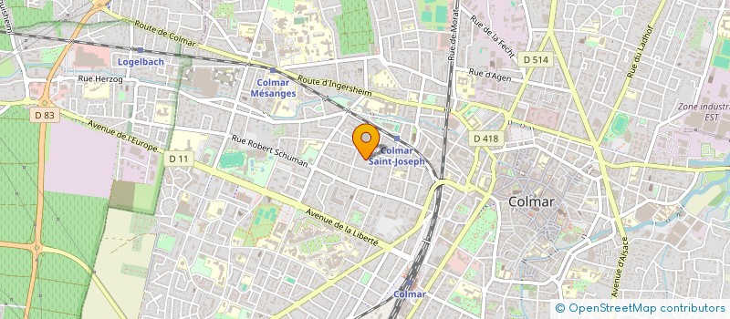 localisation de l'entreprise MADAME FLORIE CATHERINE CROCHET  COLMAR