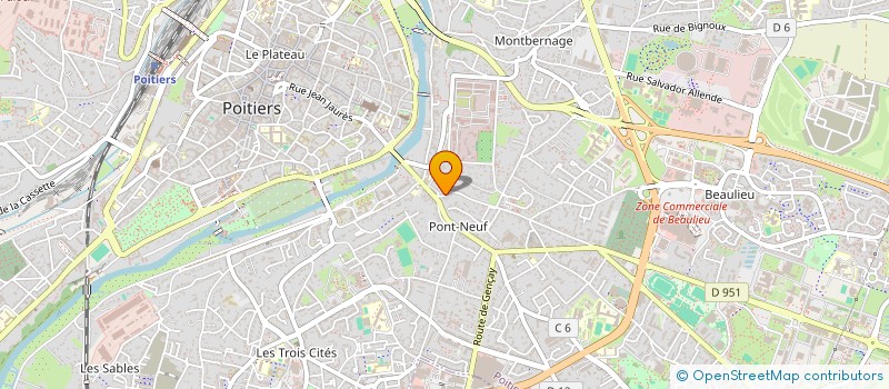 localisation de l'entreprise MADAME FLORIE CESARD  POITIERS