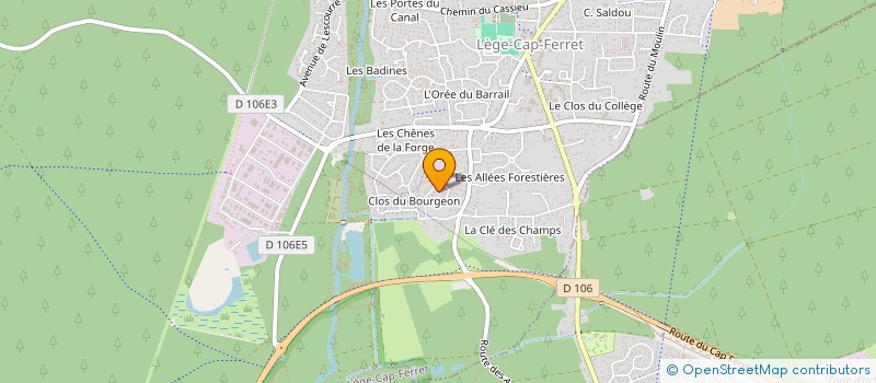 localisation de l'entreprise MADAME FLORIE DHEILLY  LEGE-CAP-FERRET